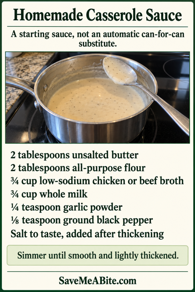 Homemade casserole sauce Pin